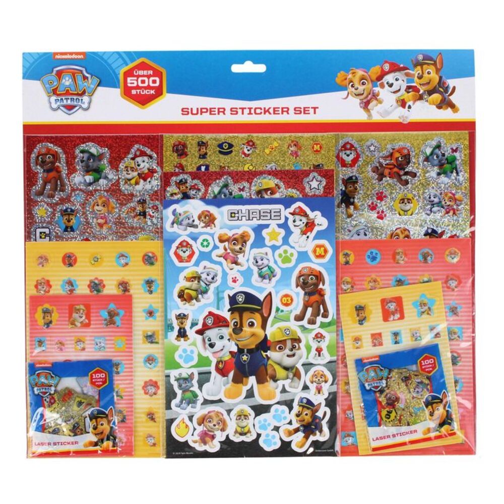 Textiel Trade Kid's Nickelodeon's Paw Patrol 500 Piece Sticker Set